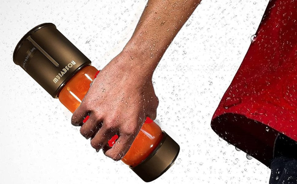 ROSEVIEW Portable Smoothie blender Glass bottle High Borosilicate Heat resist Mini rechargeable Handheld Ice crushing Shakes Cup USB juicer Cordless Personal smoothies maker Fruit mixer Juice sport travel healthy smoothy