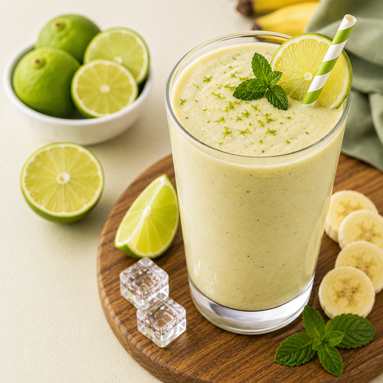 Key Lime Pie Smoothie: Tart & Creamy