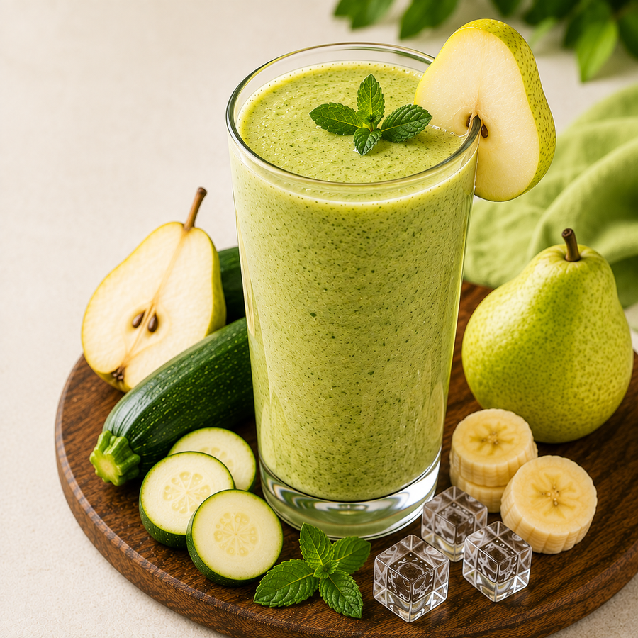 Pear Zucchini Smoothie: Refreshing Garden Blend