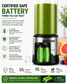 ROSEVIEW Blender Smoothie Portable pour smoothies Bouteille en verre Mini USB rechargeable Portable 2 vitesses alimenté par batterie jet manuel mélangeur Shakes Cup mélangeur presse-agrumes (CA, Inox) 