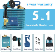Tuyau d'arrosage extensible 50 pi 75 pi 100 pi 150 pi 200 pi Extensible 50 75 pi 100 pi 150 200 pi (CA, SkyBlue)
